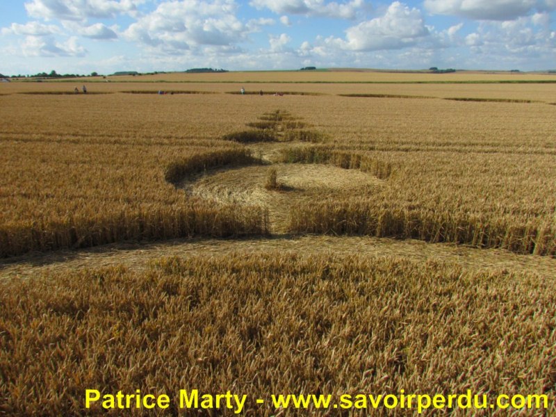 Etchilhampton (2), Wiltshire crop circle, aerial photo 74